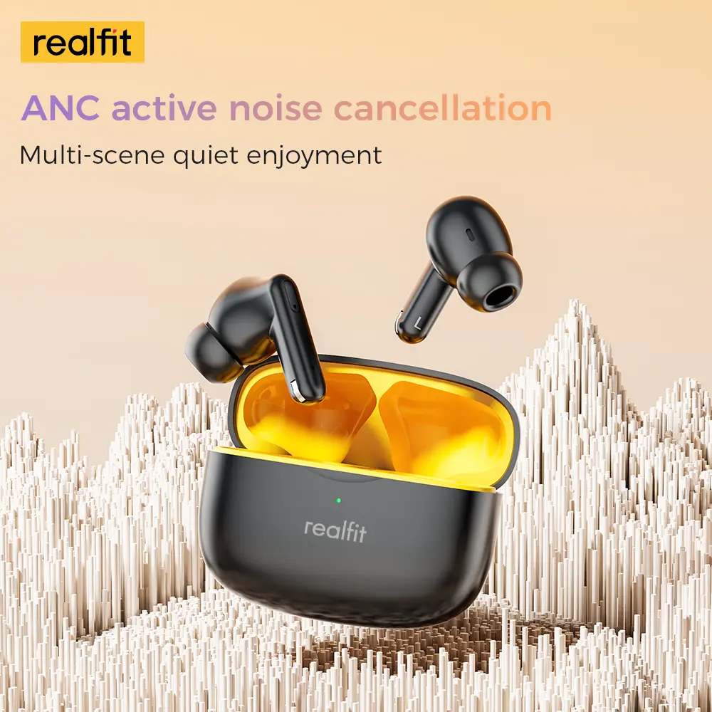 Tai nghe Bluetooth, Realfit F3 ANC, với Khử tiếng ồn -38dB, Chế độ trò chơi, Độ trễ thấp | BigBuy360 - bigbuy360.vn Tai nghe Bluetooth, Realfit F3 ANC, với Khử tiếng ồn -38dB, Chế độ trò chơi, Độ trễ thấp | BigBuy360 - bigbuy360.vn