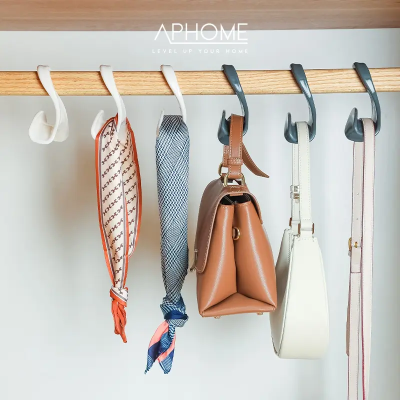 APHOME Gantungan Tas Set 4PCS Bag Hanger Bag Organizer Holder Tas Gantungan Lemari Organizer Hanger Tas Slinger AYANA