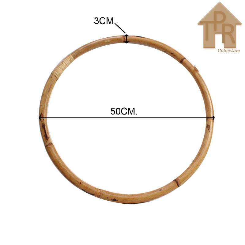 Hula Hoop rotan asli natural 50cm. kuat dan tahan lama. 0