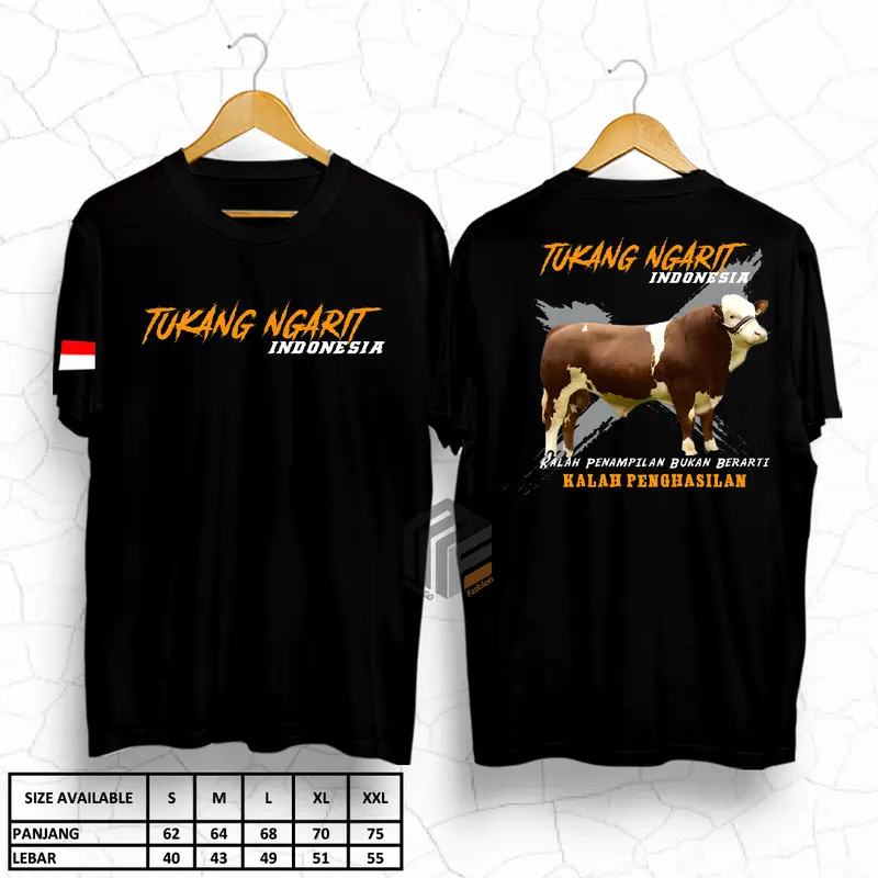 Kaos Tukang ngarit indonesia - Baju Peternak sapi - Baju distro - Baju Dewasa Pria Wanita - Sablon dtf - Kaos viral - Kaos Murah - Kaos Lengan Pendek - COD 0