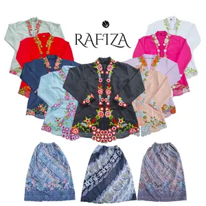 Kebaya Encim Anak Bordir Usia 4-9 Tahun / Kebaya Anak Modern Motif Fashion