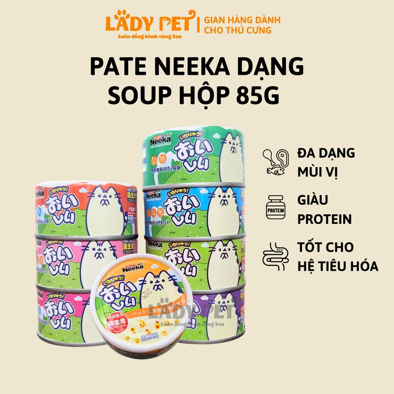 Giảm Giá Mua Nhiều 20 Lon Pate Neeka Súp Thịt Dành Cho Chó Mèo Mix Đủ Vị - 80g - LadyPetShop