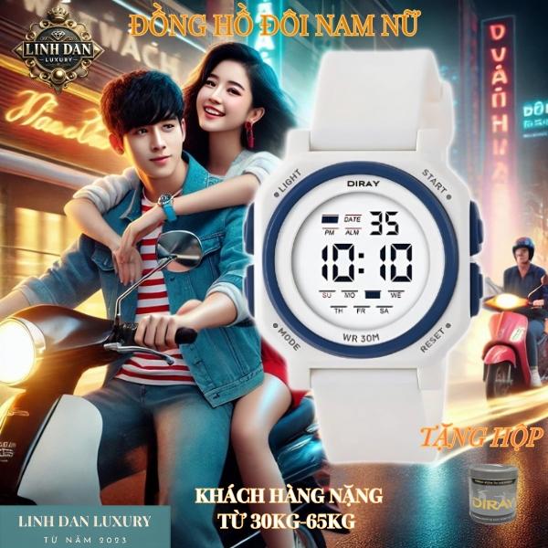 DIRAY 2303G Đồng Hồ Nam Nữ Gen Z | Điện Tử Thể Thao – Đèn LED Siêu Sáng – Chống Nước 30M | Cho Học Sinh Cấp 2 3 & Sinh Viên | Đeo Đôi Cực Chất Cá Tính