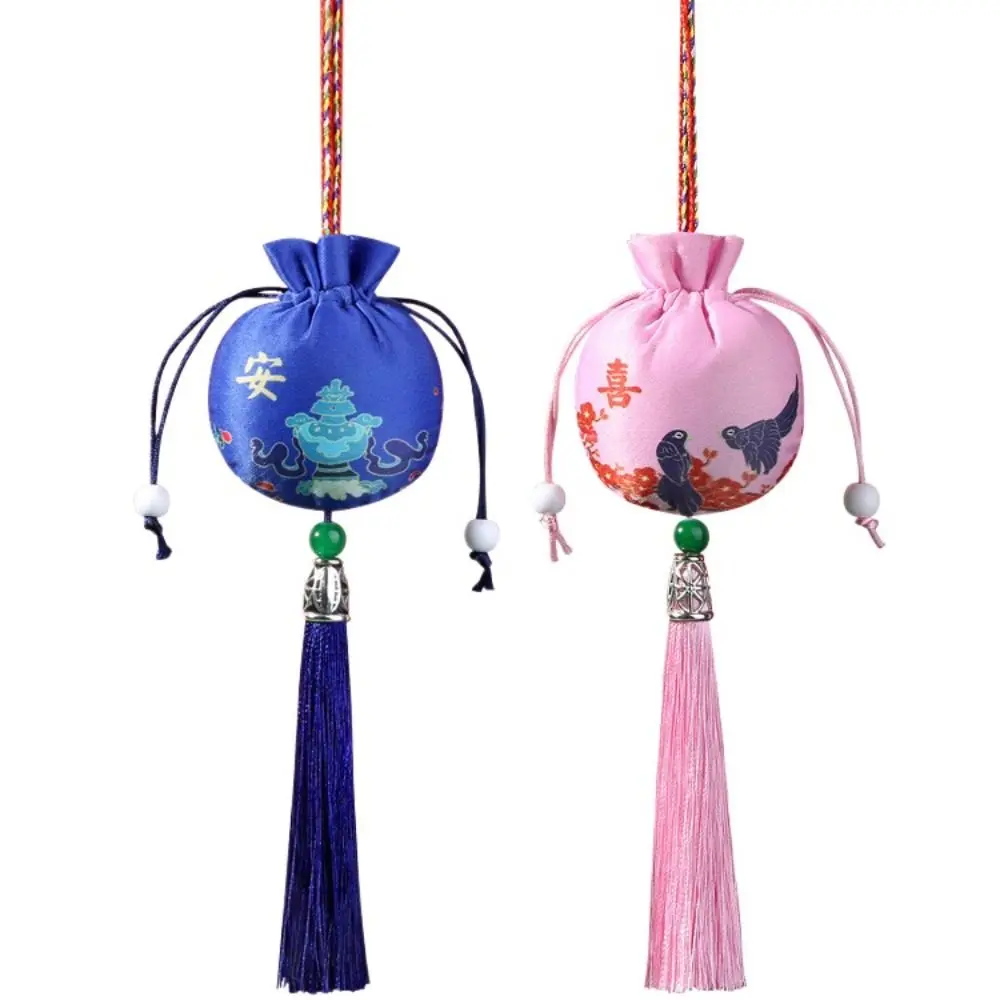 Retro Hanging Neck Women Sachet Small Pouch Bedroom Decoration Jewelry Storage Bag Solid Color Graduation Gift Jewelry Packaging Ladies