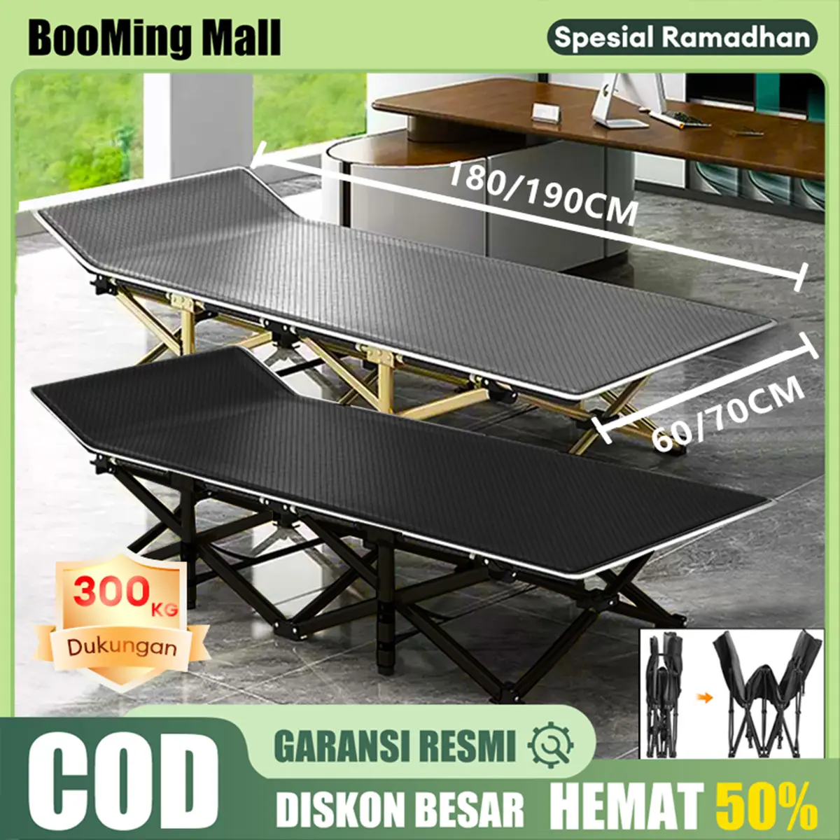 Tempat Tidur Lipat Portable Ranjang Lipat Camping Besi Malas Folding Bed Sofa Santai Outdoor Indoor Kasur Tidur Lipat Folding Bed Tempat Tidur Lipat Kasur Portable Kaki Silang Indoor Outdoor Besi Anti karat Kursi