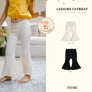 Legging Cutbray B42 - (warna softcreamnya bukan putih bersih) / Celana Fashion Anak Perempuan