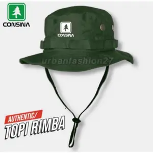 Topi Rimba Gunung Outdoor Plas Topi Rimba Pria Wanita Logo CONSINA