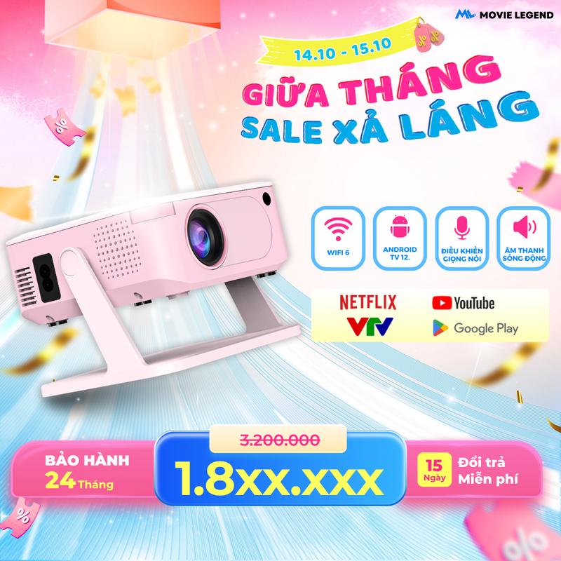 [Vietnamese Women's Day 20/10][RA MẮT THÁNG 9] Máy Chiếu M3 MiniGo - Máy Chiếu Movie Legend