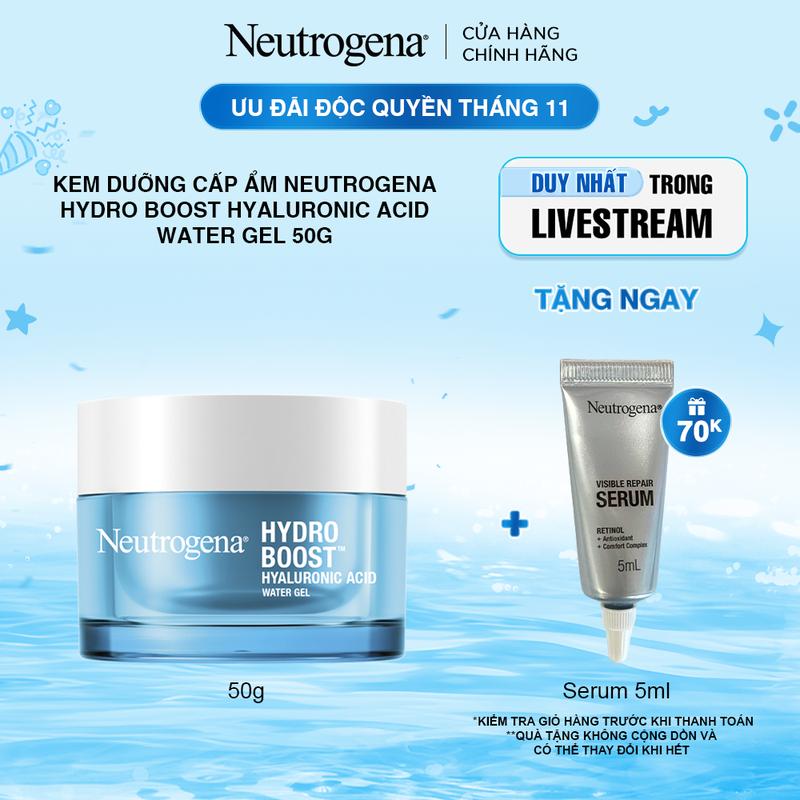  Kem dưỡng cấp nước cho Da dầu Neutrogena Hydro Boost Hyaluronic Acid Water Gel 50g - Skincare Nữ | Chăm sóc da | Làm đẹp da 
