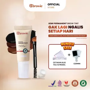 [CREATOR AFF LIVE] Henna Alis Tahan 72 Jam - Halal - Alis Waterproof + Cermin + Cetakan