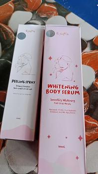 Product Review of ESASKIN (Paket) Peeling Spray dan Body Serum - Spesial Kulit Belang Mencerahkan Tubuh Serum Badan Kaki tangan from X**_ 0