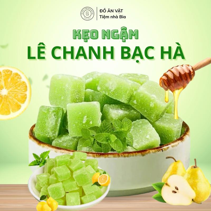  Kẹo lê chanh muối biển Snack thơm ngon tốt cho sức khỏe - Thức Ăn Viên Kẹo Ăn Vặt Snack Food Candy Chua 