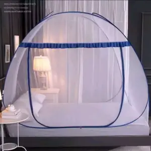 Kelambu Lipat Dewasa 200x200 cm Anti Nyamuk Pilihan Warna Merah Hijau Biru Hitam