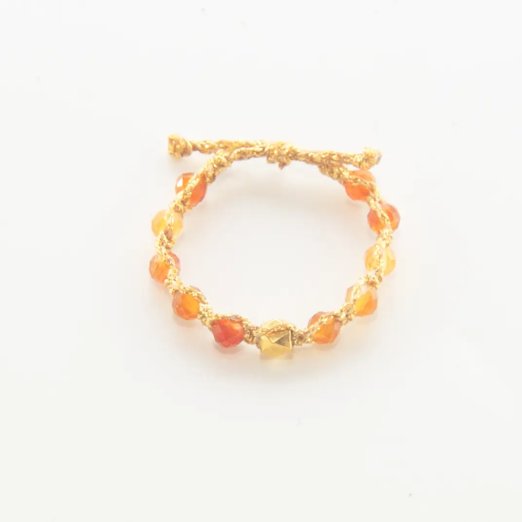 Carnelian Brazil Rings Semi precious stone for Women Aesthetic Samapura Cincin