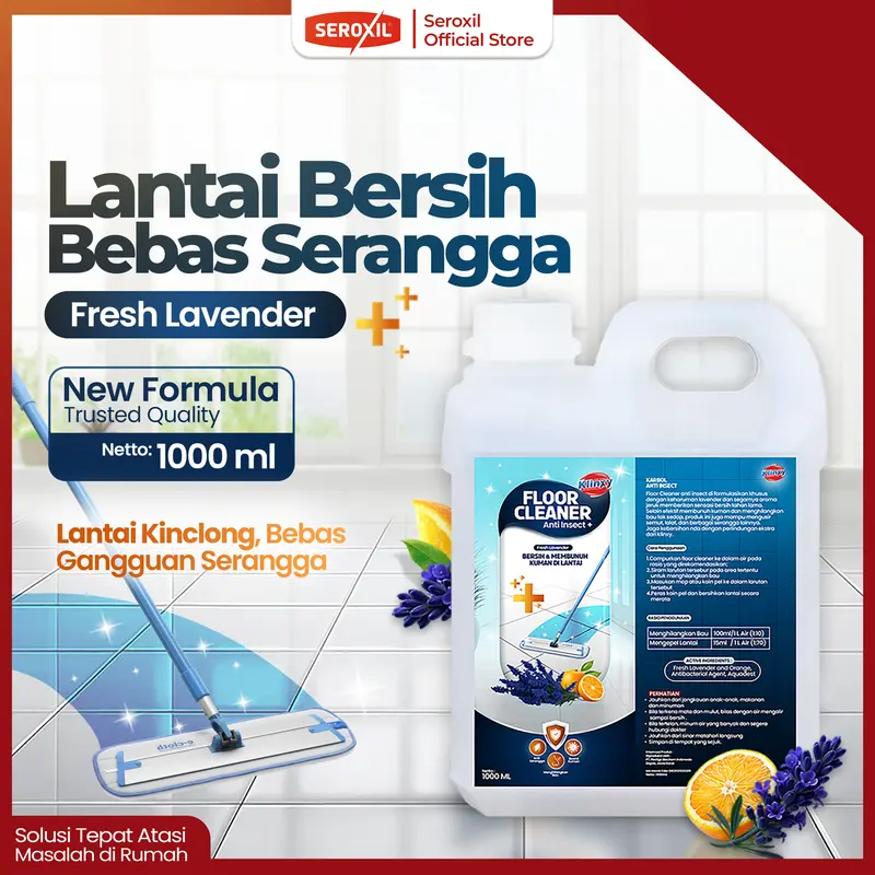 SEROXIL Pembersih Lantai Anti Serangga Semut Lalat - FLOOR CLEANER Anti Insect 1000ml 0