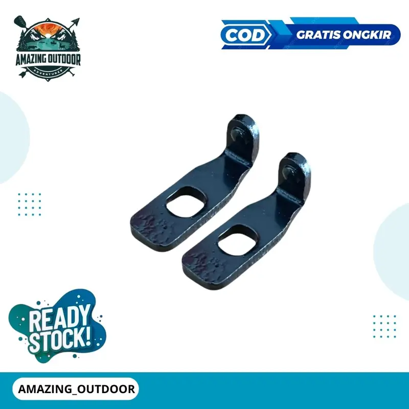 PLAT L Model Panjang Hitam - Plat L Bahan Besi 1
