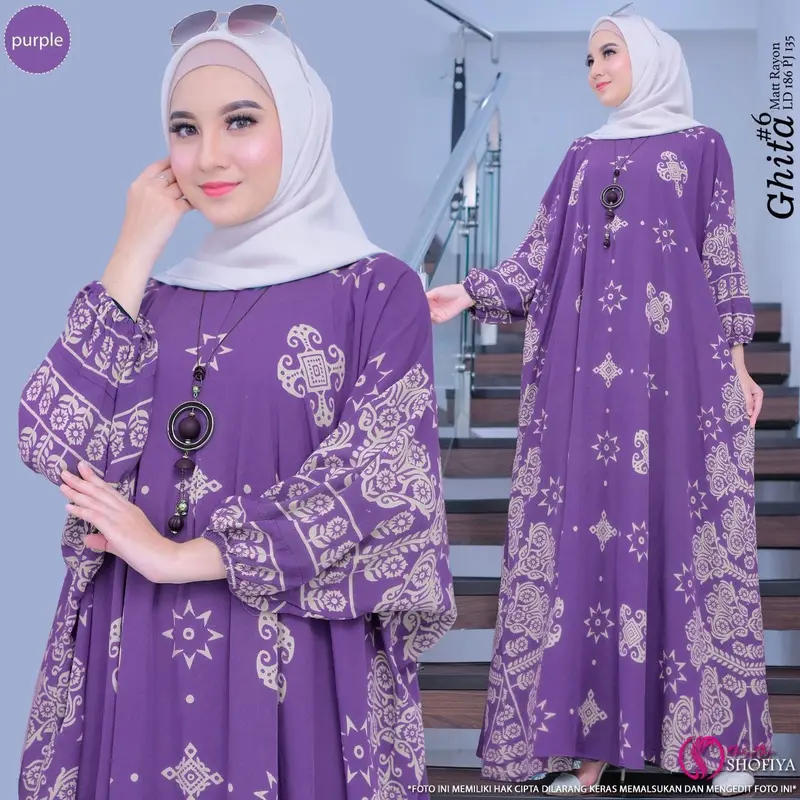 Kaftan claudia premium busui jumbo/dress wanita muslimah 2
