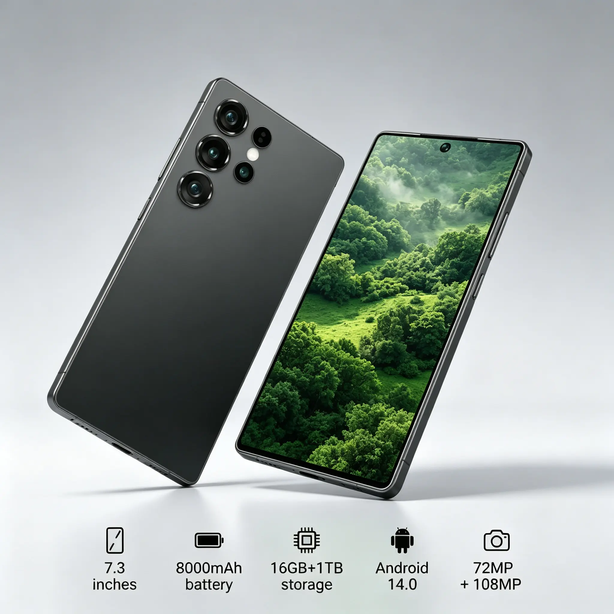 [Cicilan 0% 12 Bulan Tanpa DP + Bisa COD + Voucher 50K 2026] Murah Handphone 7.5inci Layar IPS 90Hz 6GB+128GB Baterai 5500mAh 4G Kamera 50MP AI Face Unlock Bisa Cicilan