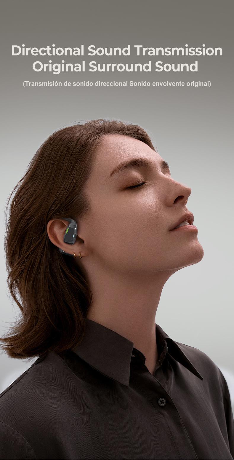 Product Introduction of ERAZER XP6 AI Smart True Wireless Bluetooth Headset V5.4 TWS AI Real-time Translation Conversation Downloadable APP Download LED Touch Screen OWS Headphone Olahraga Gaming 54