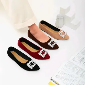 sepatu Flatshoes korean style Hitam flat shoes Wanita