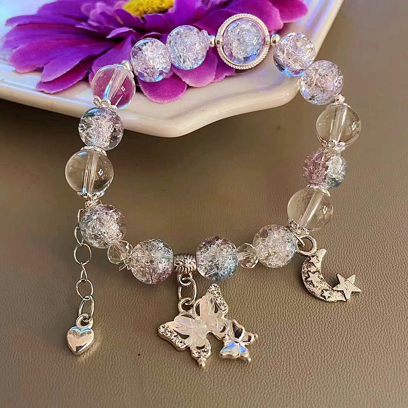 Product Introduction of [Yybooklu]COD Super Immortal Butterfly Bracelet Women Sweet Versatile Bracelet Colorful Beaded Bracelet Love Gift 15