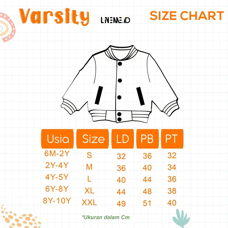 Varsity jacket anak laki-lai usia 1-10tahun warna BLACKTAN jacket linemekids Cewek Cowok Nyaman Lembut Balita 8