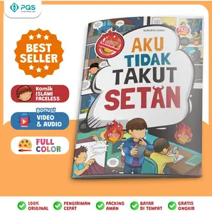 AKU TIDAK TAKUT SETAN- komik anak Books —-//buku-islami-anak-buku balita-bergambar-islami- l-murah PQS