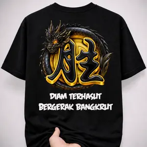 [KUALITAS TINGGI] KAOS OBLONG MOTIF DIAM TERHASUT BERGERAK BANGKRUT PRIA DEWAS DISTRO UNISEX BAJU ATASAN PRIA MURAH KEKINIAN KAOS KATA KATA Bahan Super Lembut & Breathable Desain Kekinian Cocok untuk Pria & Wanita