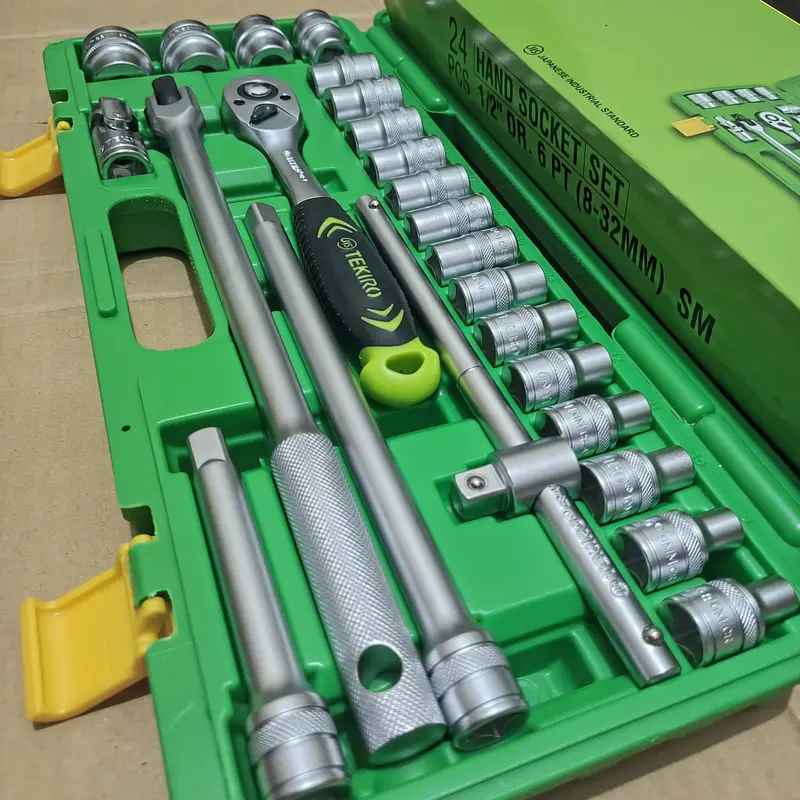 Kunci Sok Set 6 Pt Isi 24 Pcs 8 - 32Mm Tekiro Spt Multipurpose Combination Socket Wrench Set 1