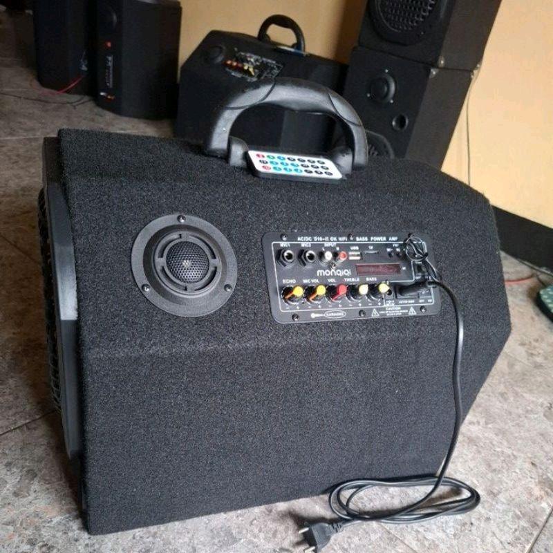 Speaker Sepikar Aktif 10 Inch Portable AC/DC Karaoke + echo Bluetooth 1