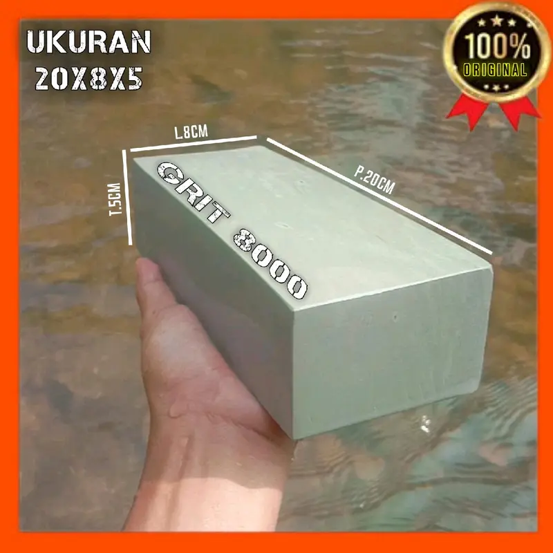 Pengasah Pisau Super Halus Grit 8000 Batu Alam Pilihan Dimensi 20x8x5cm  Batu Knife alat 1