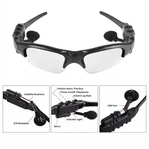 Glasses Bluetooth Upgrade Kacamata Hitam MP3 Headphone Headset bulit in Baterai Smart Audio Glasses