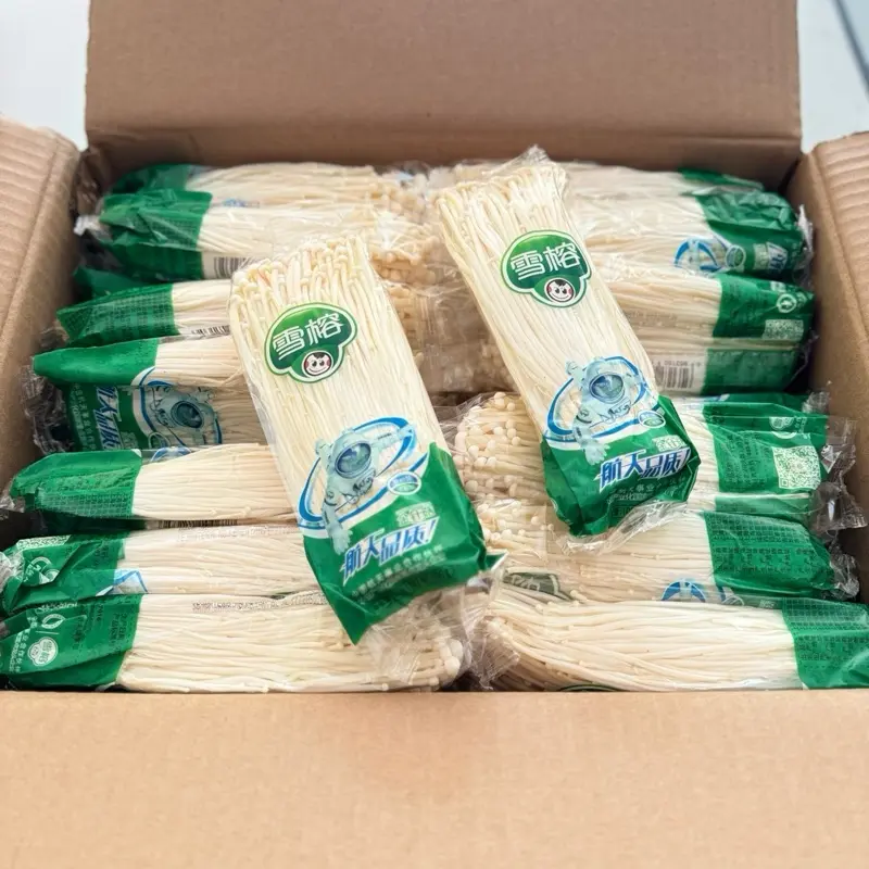 (Khusus Bandung) Jamur Enoki 100 gr (Isi 3 pcs) Frozen Food Mushroom