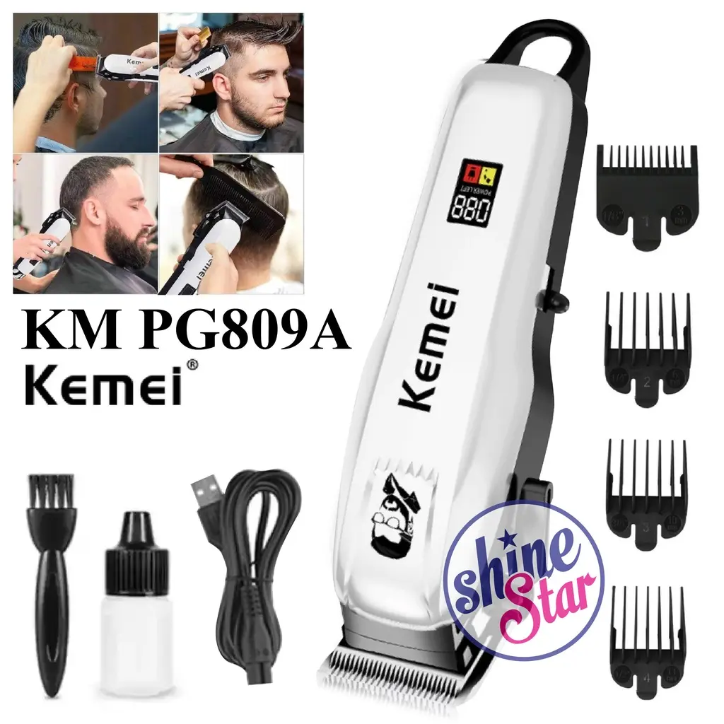 BISA COD - Hair Clipper Kemei KM-PG809A Alat Mesin Cukur Rambut Jenggot Kumis