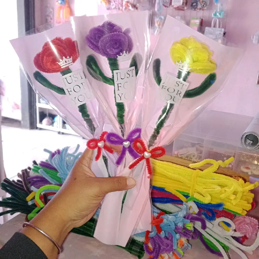 Buket Bunga Kawat Bulu - Model Terbaru dari Buket