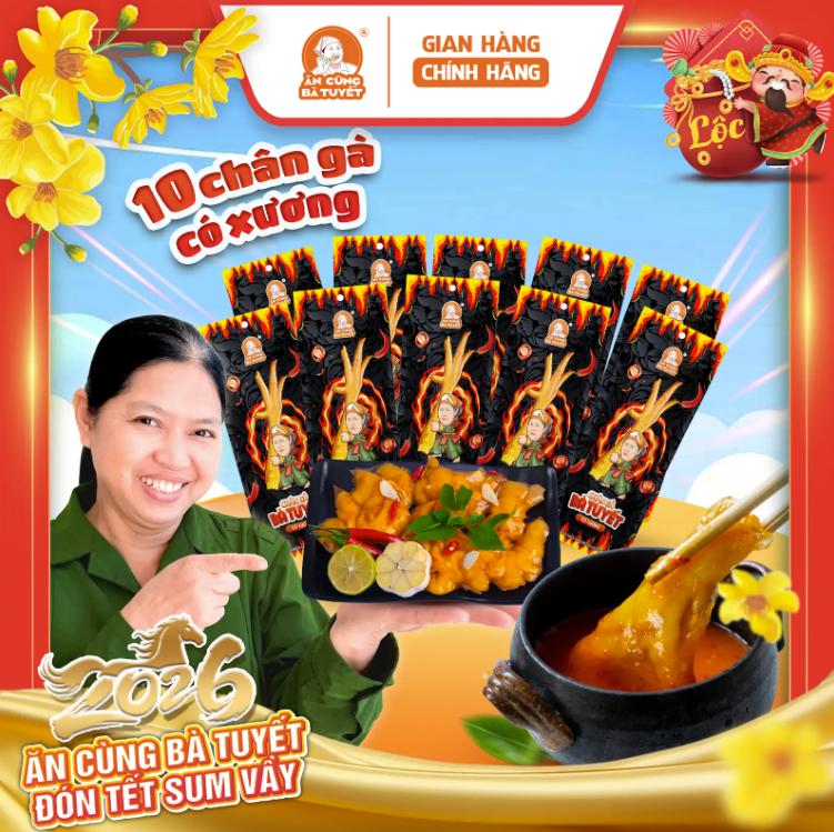  CHÂN GÀ TÊ CAY CÓ XƯƠNG  BÀ TUYẾT- ĐỒ ĂN VẶT -ĂN CÙNG BÀ TUYẾT M69 