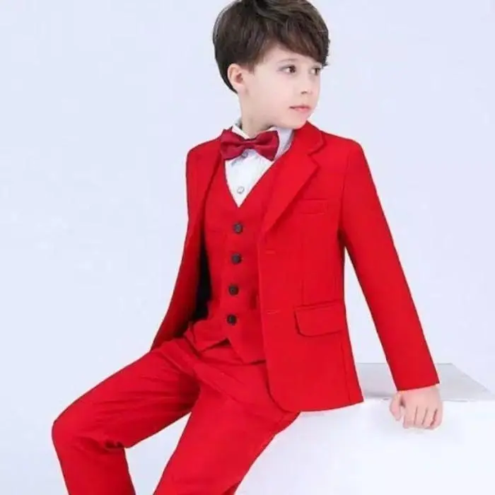 Jas Anak Laki Laki 2-13 tahun - Merah Cabe, Size 13 Tahun