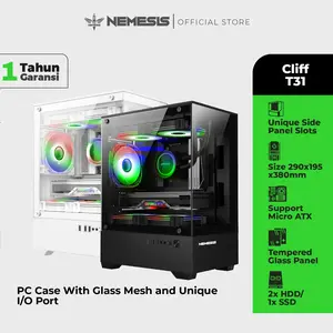 NEMESIS PC Case M-ATX M-ITX  CLIFF T31 Tempered Glass