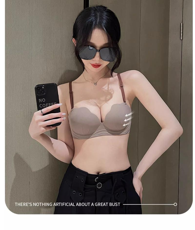 Product Introduction of Sexy Cat Claw Cup Women's Underwear, Steel Ring Free, Traceless Spaghetti strap Sexy Bra Cotton Polyester Plain Floral Striped Polka Dot Lightly Lined Push Up 9