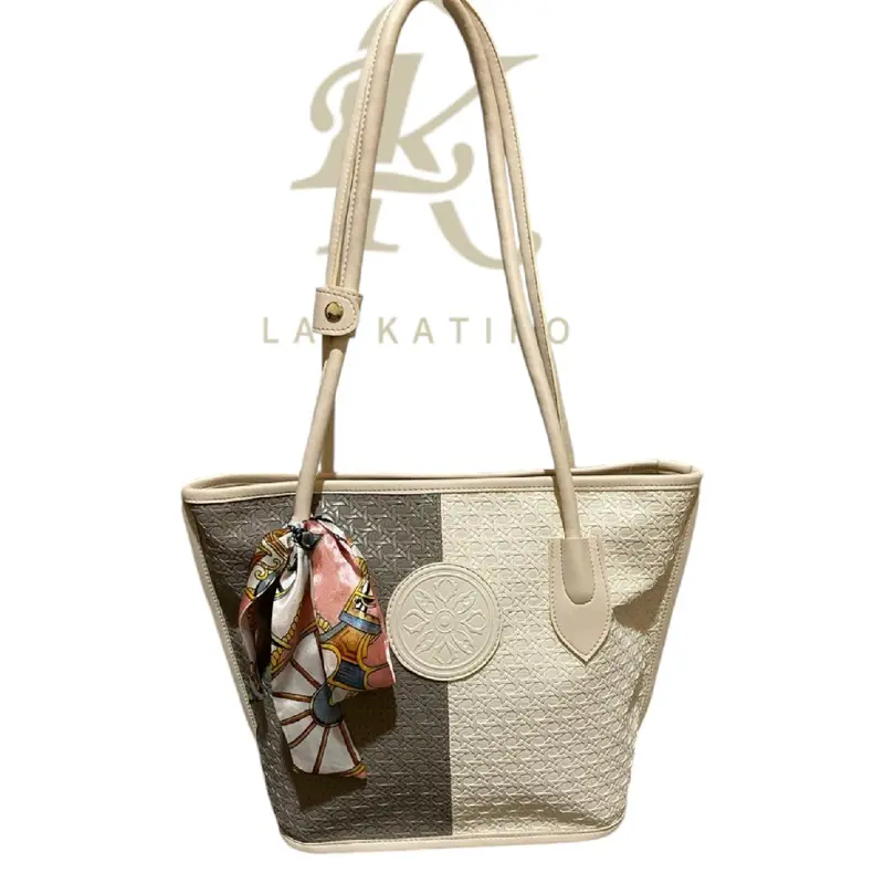 [Beli lokal] Lk. Simponi totebag Wanita casual Durable Chic tas tote bag whits bagkerja tote  bag serbaguna sage 3