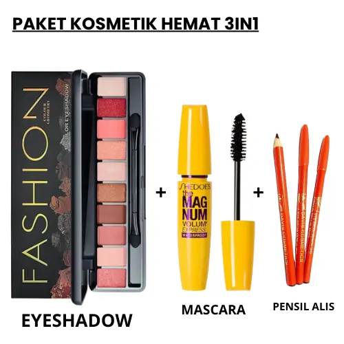 Makeup Set Spesial Edision Eyeshadow + Mascara + Pensil alis 3 in 1