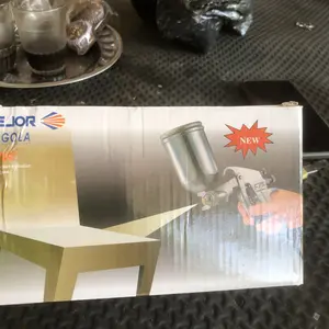 Spray Gun Sagola F-75G Semprotan Cat Kompresor Tabung Atas 400 ml Semprotan Cat Air Cat Minyak