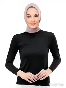manset atasan wanita lengan panjang - atasan inner manset spandex wanita lengan panjang bahan adem dan lembut