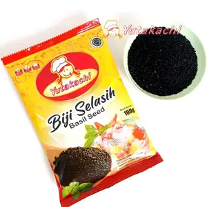 BIJI SELASIH  100gr yutakachi biji selasih pilihan  cepat mengembang murah Makanan Camilan Food