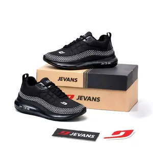 Sepatu Jevans 720-848 Sneakers outdoor Terbaru dengan Bahan Premium Autsol Slip  Pria Wanita Casual running Kasual Lari Olahraga Hitam Shoes Mall