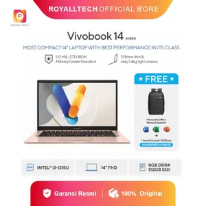 Laptop ASUS VivoBook 14 A1404VA INTEL CORE I3 1315 16GB 512GB W11+OHS 14.0 FHD IPS
