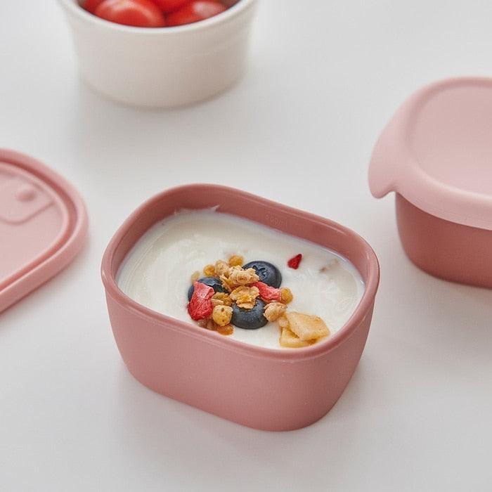 Firgi Double-Sealed Silicone Container / Platinum Silicone / Anti-Leak / No Spill / Made in Korea / toppingskids 2