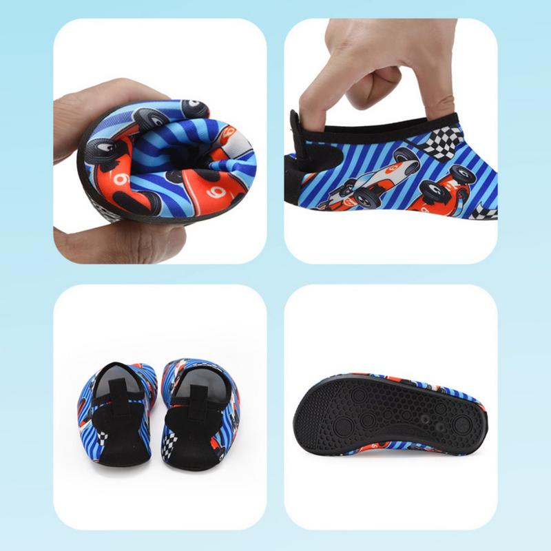 Product Introduction of Children's New Beach Shoes for Boys and Girls Barefoot Anti slip Wading Diving Shoes with Soft Sole Rubber Shuoxi Shoes 45