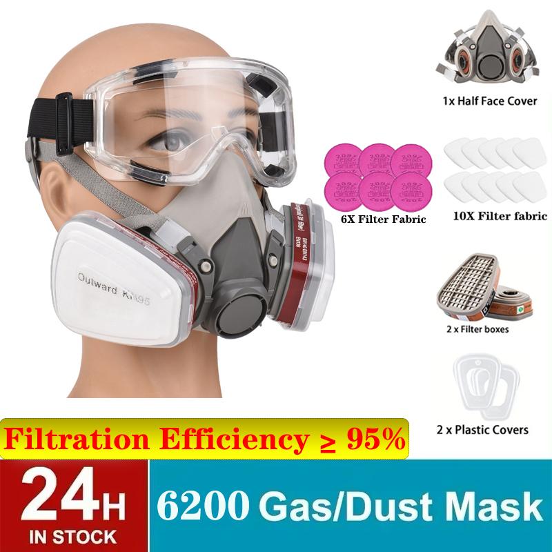 21in1 Reusable half mask 6200 half respirator mask for paint - TikTok ...