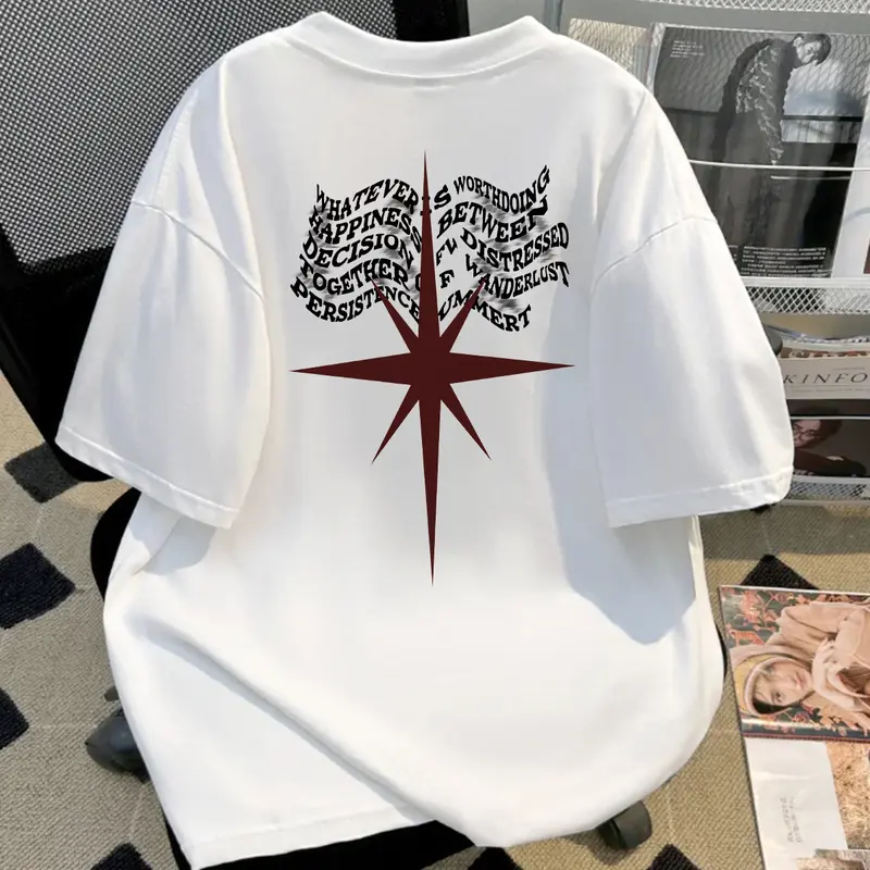【100% Katun 20s】Silvermarkprint A305 T-shirt Atasan Kaos Oversize Pria Putih Dewasa Distro Lengan Pendek Keren Premium Street Style Round Neck Santai Cowok Baju Sablon Simple 0